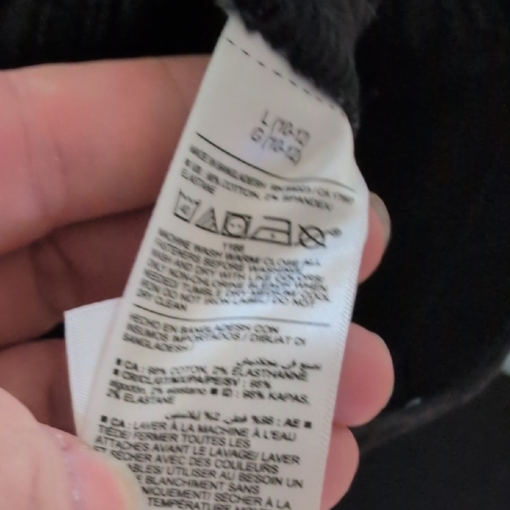 Old Navy Pull-On Boot Cut Black Jeans Size Med 10-12 - Picture 9 of 9